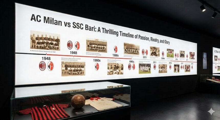 Ac milan vs ssc bari timeline
