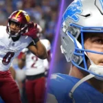 Washington commanders vs detroit lions match player stats