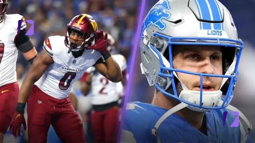 Washington commanders vs detroit lions match player stats